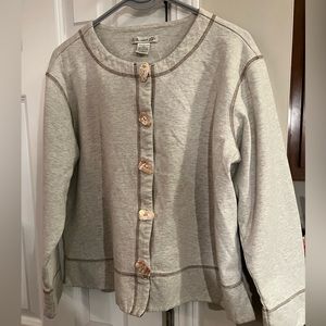C.A. Sport cardigan with shell like buttons and quality stitching Size XL